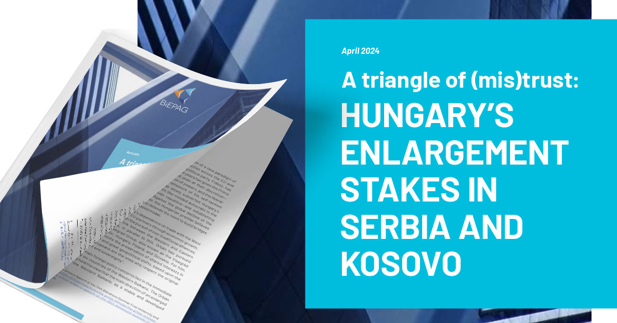 We are pleased to share the analysis and policy brief written by @aestesop, our BiEPAG fellow for 2023. 🔹A triangle of (mis)trust - Hungary’s enlargement stakes in #Serbia and #Kosovo Brief> shorturl.at/iptz2 long read> shorturl.at/rvyN4 #Hungary #EUCOPresidency