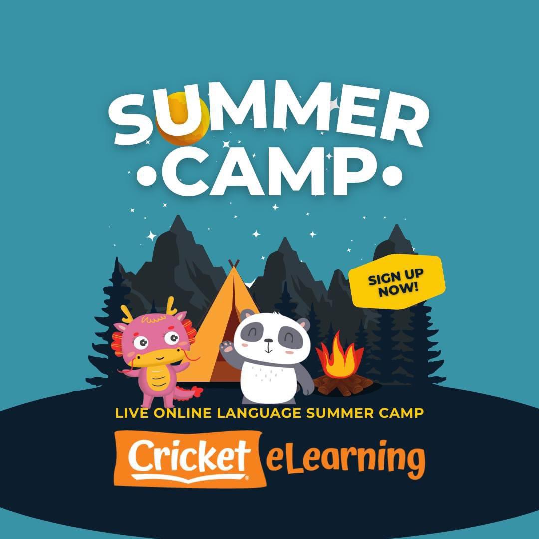 OPEN FOR REGISTRATION NOW! Did you know we offer live online language learning summer camps for kids ages 8-12? Check out our Spanish camp (starting July 8): tinyurl.com/jhh5m8e7 Check out our Mandarin Chinese camp (starting July 15): tinyurl.com/n7nfnyhj