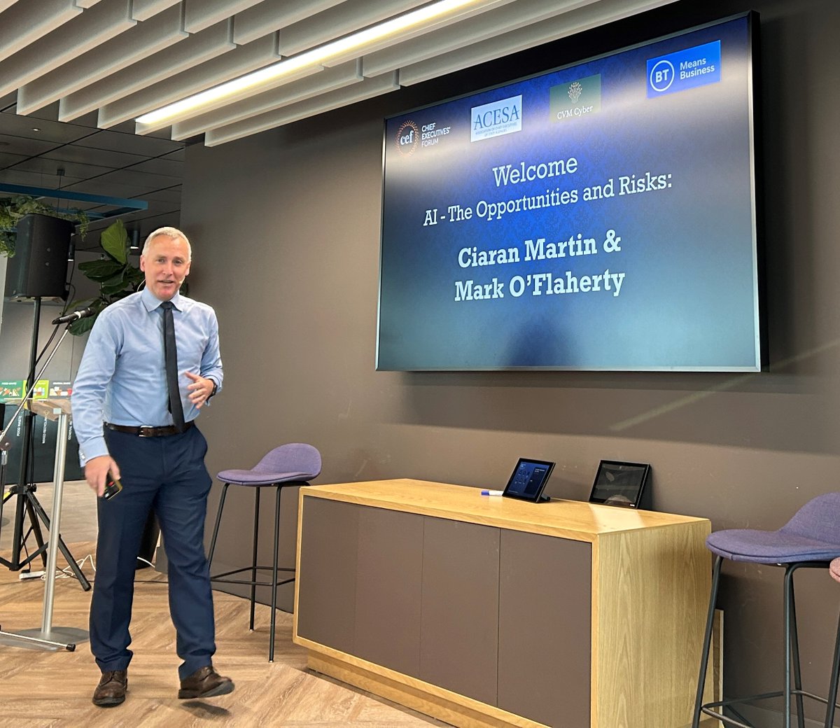 David Murphy (@dmurphy_nilgosc) on Twitter photo Thanks to the <a href="/chiefexecforum/">ChiefExecutivesForum</a> for organising a very useful and entertaining briefing on AI by @ciaranmartinoxf and Mark O'Flaherty in the stunning BT Tower in Belfast today. Key messages - don't believe the hype, and don't miss the opportunity! Thanks to the <a href="/chiefexecforum/">ChiefExecutivesForum</a> for organising a very useful and entertaining briefing on AI by @ciaranmartinoxf and Mark O'Flaherty in the stunning BT Tower in Belfast today. Key messages - don't believe the hype, and don't miss the opportunity!