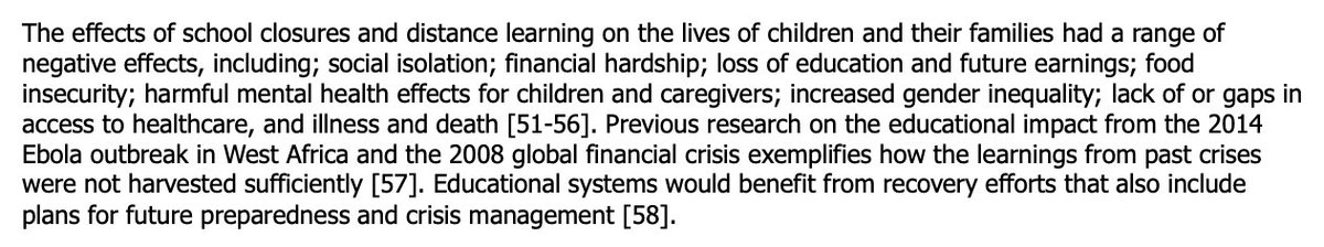 ECDC: 'The effects of school closures and distance learning on the lives of children and their families had a range of negative effects, including; social isolation; financial hardship; loss of education and future earnings; food insecurity; harmful mental health effects for