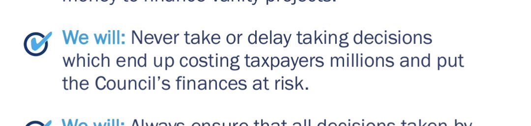 An interesting pledge from Southend Conservatives, given they just cancelled a cabinet meeting to agree details of procurement of a new waste contract, delaying until after the elections. Clearly worth as much as their promise last year to keep weekly waste collections 🙄