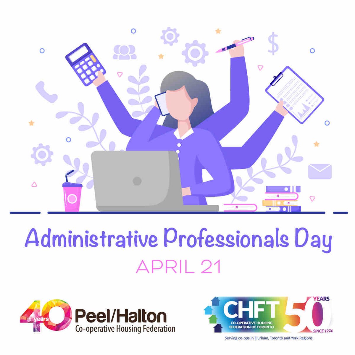 Today let’s celebrate and thank the administrative professionals who keep an office running smoothly every day. #ThankYou 🫶