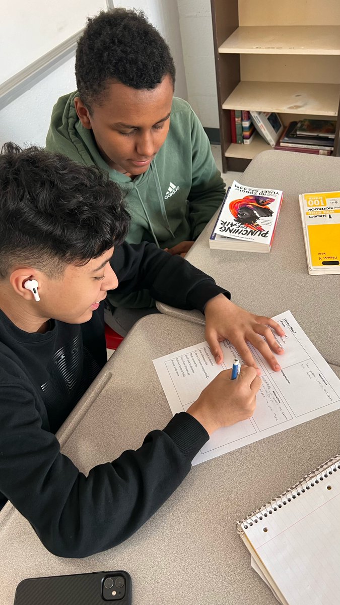 LockwoodEnglish's tweet photo. A few weeks ago, students shared some concerns when it comes to writing poetry. After discussing types of poems, annotating poems together, and considering structure, students are writing their own poetry! https://t.co/BMt6xWpaaL