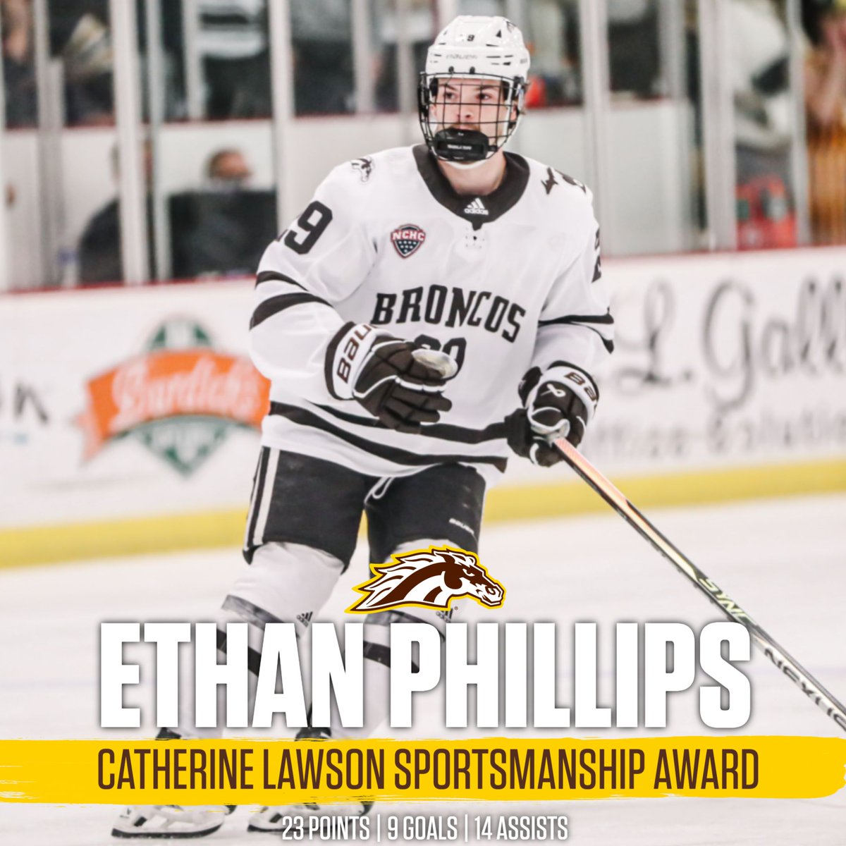 A great example of how to play the game the right way! Ethan Phillips was a great player and leader for this team! He's the Catherine Lawson Sportsmanship Award winner! 

#BroncosReign