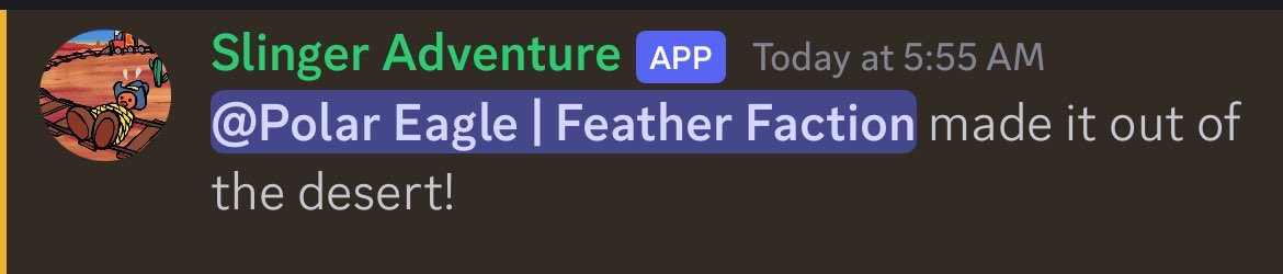 GunslingersNFT's tweet image. Big time congratulations to Cowboss @GSlinger1414 for being the first out of the desert 🌵🏜️💧🐴. He made it out the 2nd hardest way after finding the 🗺️. Time to find the other exits for a bonus surprise!