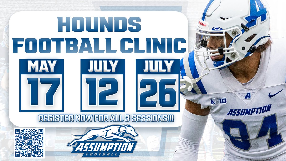 START FAST THIS OFFSEASON!! Don't miss an opportunity to get coached up and improve at our Hounds Football Clinics!! Register HERE: bit.ly/2024AUFBClinics #𝘼𝘿𝙑𝘼𝙉𝙏𝘼𝙂𝙀
