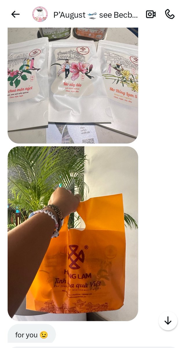 jansenangeloo's tweet photo. Welcome snacks for P' August and Ode. 😊
I am excited to get your pasalubong from Vietnam and Malaysia. Have a safe flight. See yah tomorrow 🤎

#Beckysangels https://t.co/SyPaaBtdyC