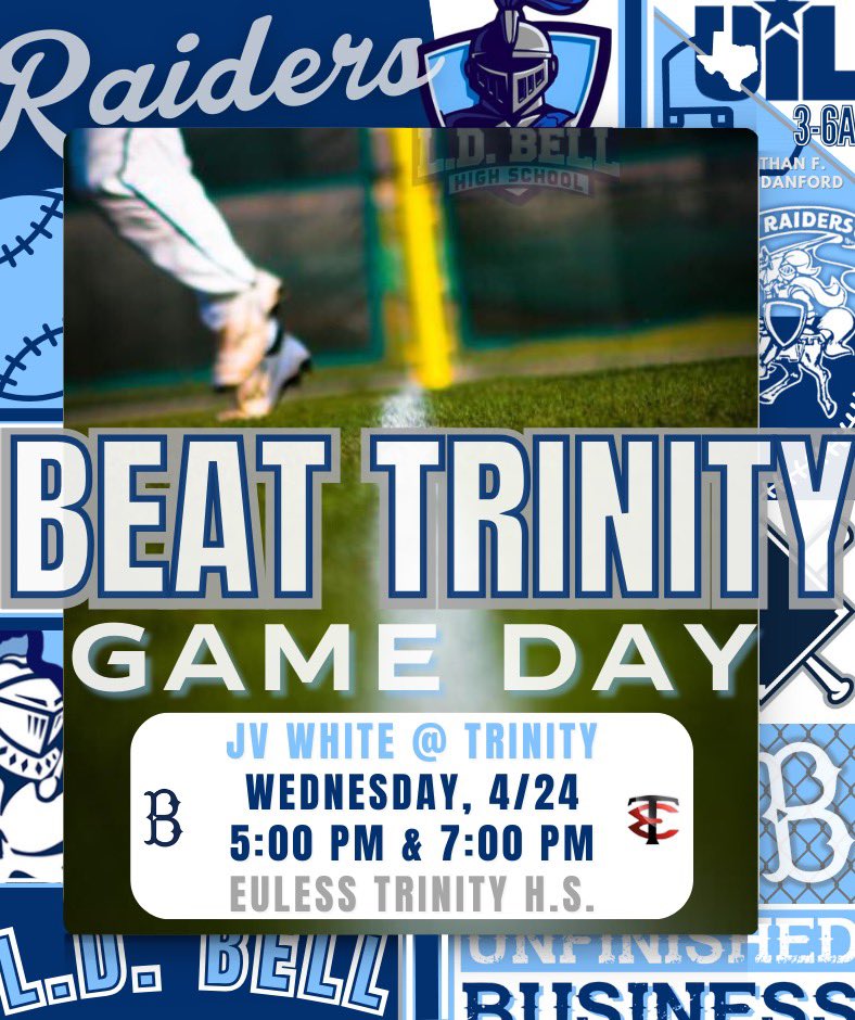 Last Game Day for our JV’s tonight!!! JV Blue is at home against Trinity and the JV White is on the road at Trinity. Both teams will be playing double headers at 5 and 7!