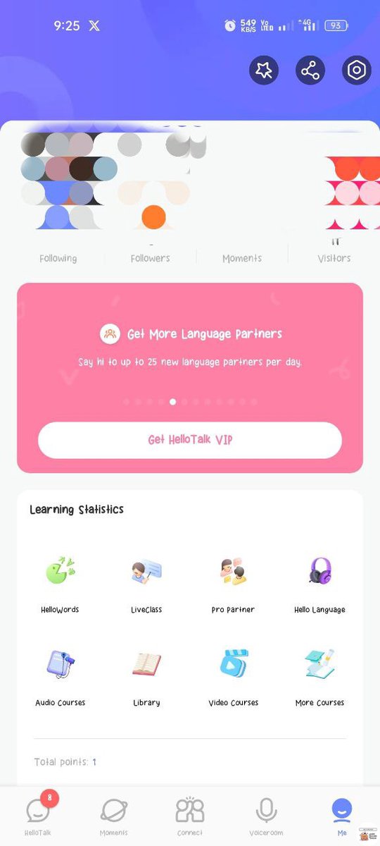 guys, aku baru aja nemu aplikasi belajar -eng yang bagus banget!!! menyesal kenapa baru nemu sekarang 😭 ada banyak fitur menarik kek ngobrol lgsg sama para native speaker, join live class, hapalin vocab, dan sebagainyaa!!! namanya hellotalk yahh 😭