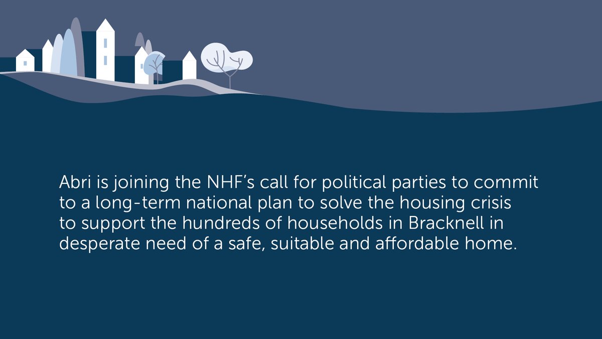 In Bracknell Forest, you could be waiting years to be able to live in an affordable social home.

We've joined @natfedevents call for political parties to commit to a long-term national plan to solve the housing crisis.

More: bit.ly/3xF5Xfv #PlanforHousing #ukhousing