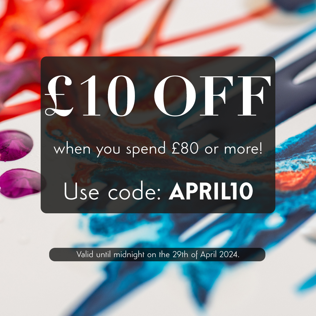 Don’t forget to use your coupons this weekend to save a further £5 when you spend £50!

APRIL5 for £5 off when you spend £50
APRIL10 for £10 when you spend £80

Shop now and save big, at:
saa.co.uk/shop

#watercolour #watercolorart #watercolourart #artsale #arty #arylic