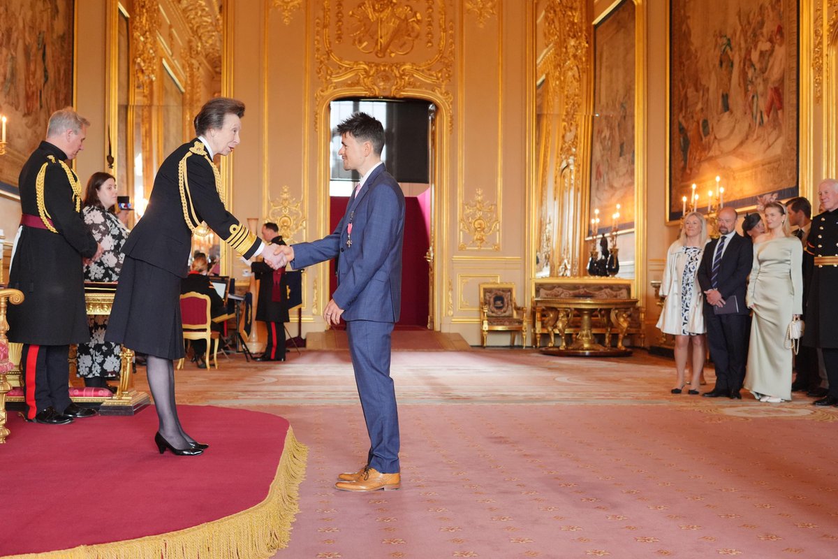 NetcompanyINEOS's tweet photo. Congratulations to @tompidcock who received his MBE on Tuesday at Buckingham Palace🎖️👏 https://t.co/jyC1nEHyKR