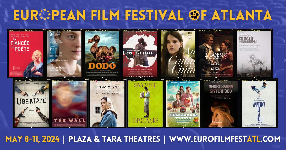 🎟 TICKETS ARE NOW AVAILABLE! 🎟 📢 The European Film Festival of Atlanta returns to the Plaza Atlanta & Tara Atlanta for its third annual edition, May 8th through 11th, 2024. 🎥 Discover our film selection at EuroFilmFestATL.com #EuroFilmFestATL #effa24