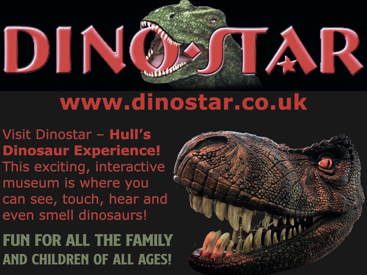 Business spotlight: @DinostarHull – Hull's exciting, interactive dinosaur museum is celebrating its 20th anniversary this year. See, touch and smell dinosaurs, and build a volcano!