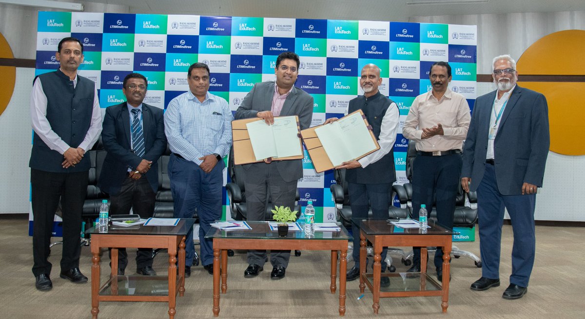 L&T EduTech has established a strategic partnership with Rajalakshmi Engineering College to introduce industry-integrated MTech programs in advanced IT domains, with the knowledge partnership of LTIMindtree.