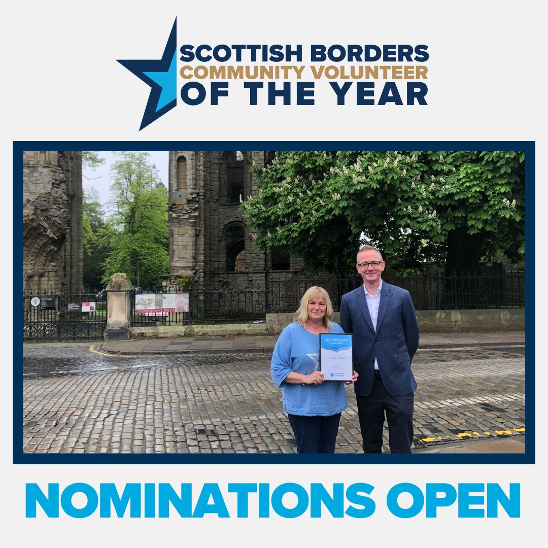 ⭐️ My Scottish Borders Community Volunteer of the Year Awards are back. Last year, fantastic individuals such as Audrey from Little Explorers in Kelso won an award. If you know someone who makes your local community a better place, nominate them today👉 johnlamont.org/volunteer