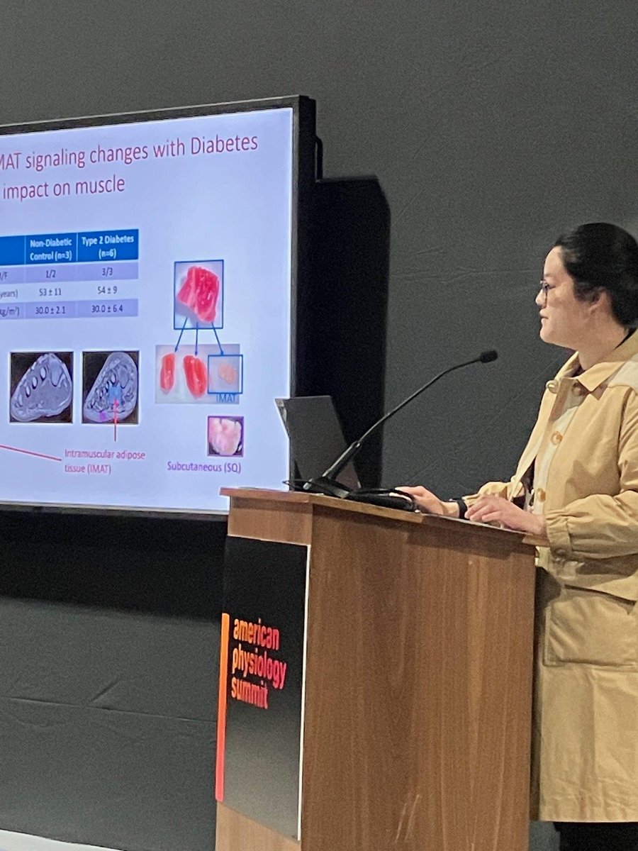 Congratulations Chang Gui for 2 (yes, 2!) awesome talks at the 2024 American Physiology Summit! She presented data on 'Characterization of Diabetic Intramuscular Adipose Tissue and its Impact on Skeletal Muscle.' Way to go!