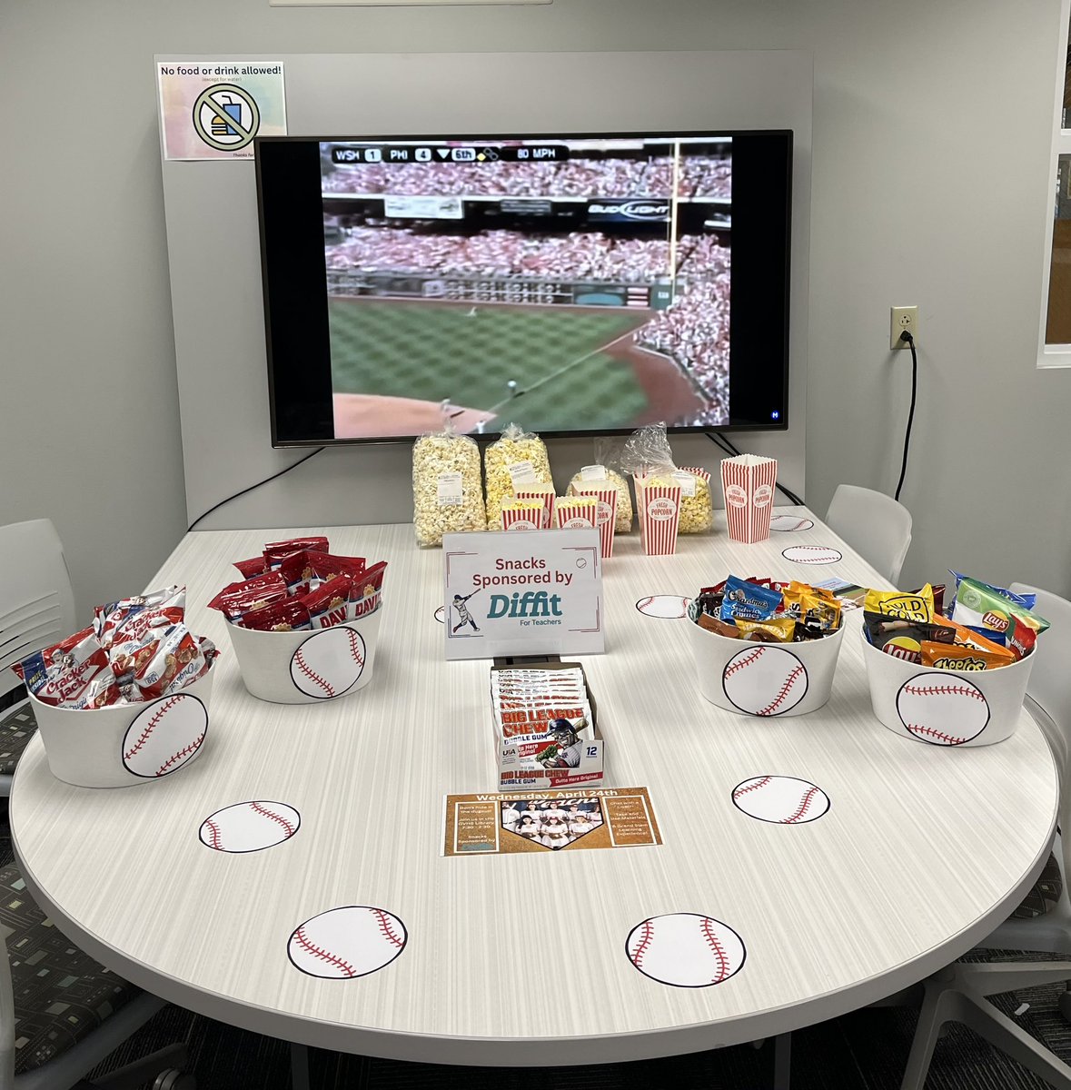 gumpgvhs's tweet photo. Batter Up for some PD on your Prep at @GarnetValleyHS! 
Thank you to @DiffitApp for sponsoring today’s ballpark snacks. https://t.co/Yvad4yfJZI