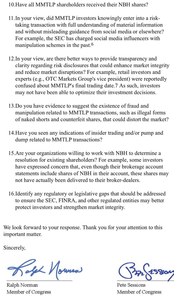 $DJT also attached a previous letter to Gary Gensler and the SEC from Congress relating to #MMTLP #DJT #TMTG