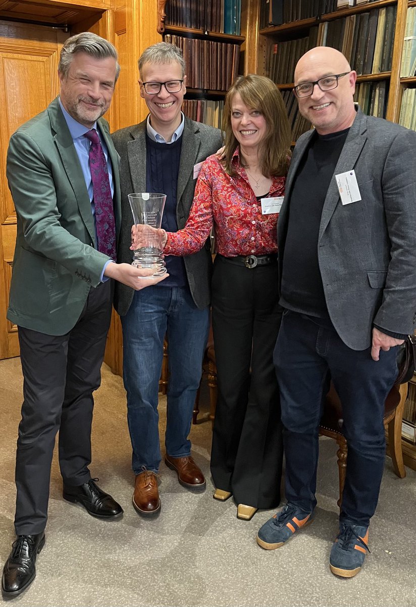 thrilled that ⁦@BBCRadio3⁩ Breakfast has won the ⁦@vlvuk⁩ award for best audio music/arts programme. Big thanks to the ace team of Richard, Susan and Brian - not forgetting all the other stars of the show absent today.