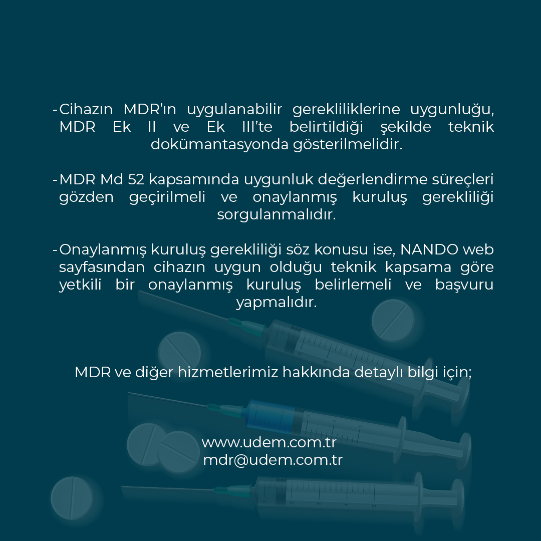 udem.com.tr
mdr@udem.com.tr

#mdr #mdrteknikdökümantasyon #mdr #tıbbicihazyönetmeliği #MDRbaşvuru #başvuruşartları #resmibaşvuru #uygunlukdeğerlendirme