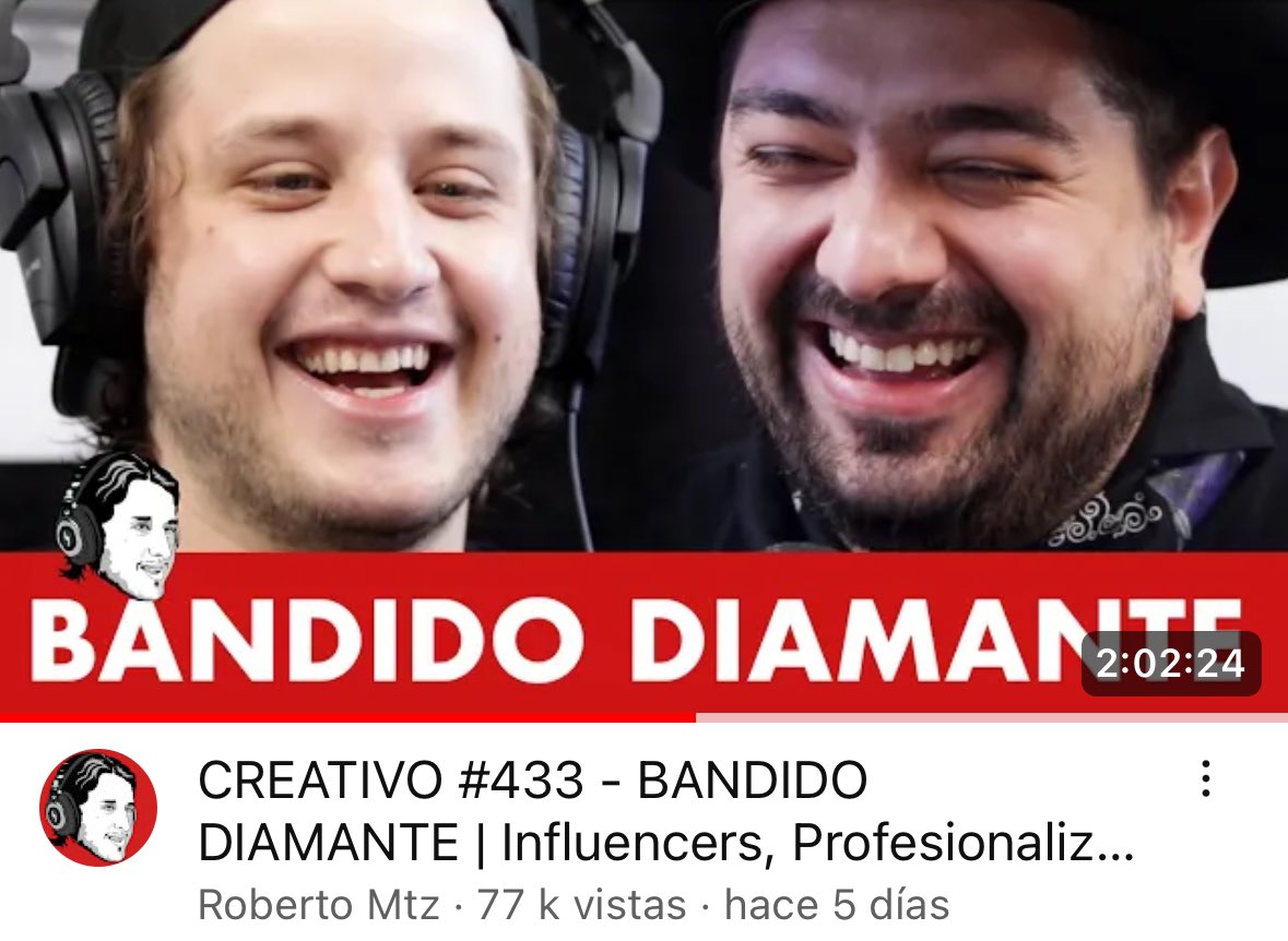 Che capítulo CHINGÓN. Dense el tiempo de escucharlo gente. Grandes @robertomtzTV @bandidodiamante