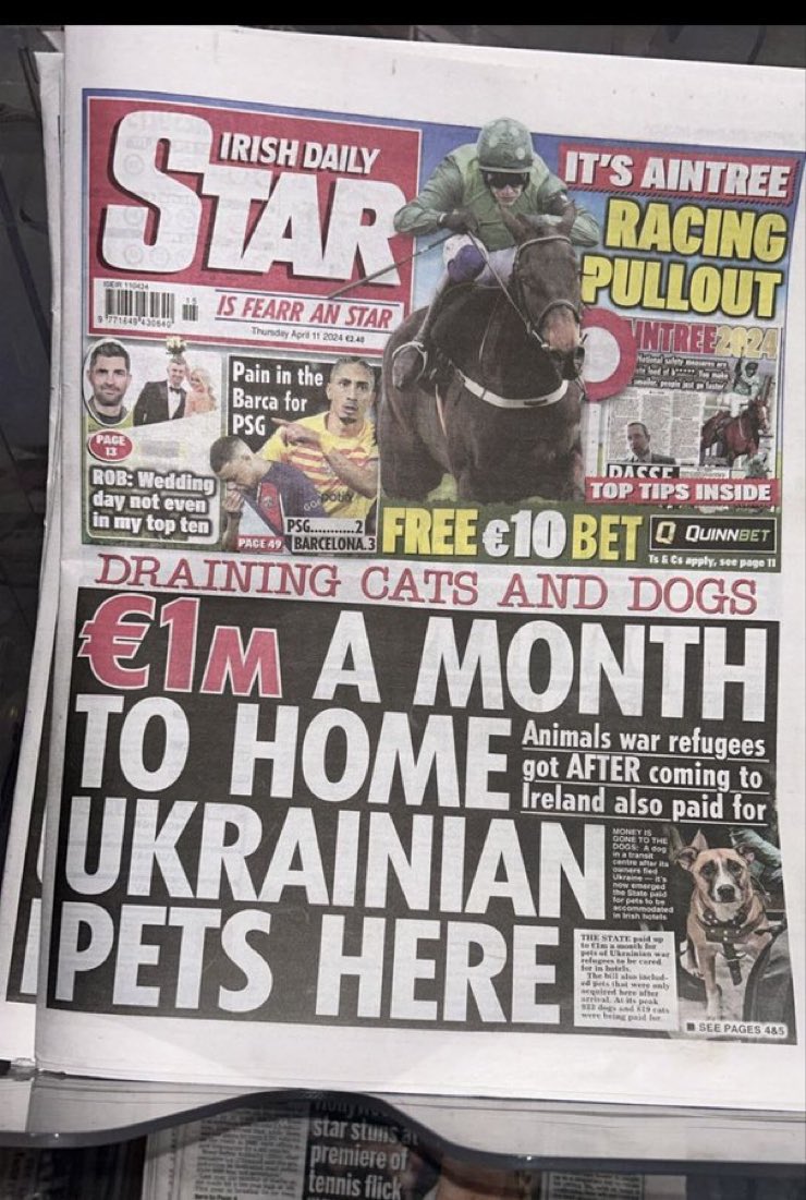 Animals have more rights than brown and black Refugees in Ireland. The level of Racism by Minister Roderic O'Gorman and the Greens is abnormal 👇👇