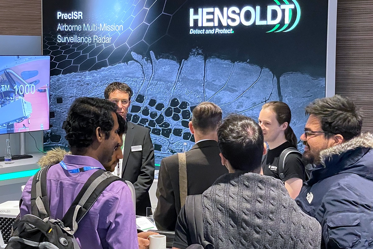 hensoldt's tweet photo. Once again, the European Conference in Synthetic Aperture Radar #EUSAR welcomes more than 300 international experts from industry & scientific institutions. @HENSOLDT takes the opportunity to showcase our #PrecISR radar and to present our #SAR as well as our #space capabilities. https://t.co/lGOiwFEJ1M