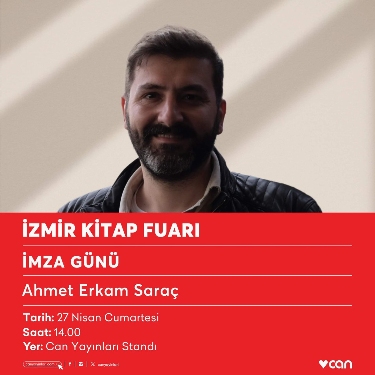 Ahmet Erkam Saraç, “Battığımız Bataklar” ile 27 Nisan Cumartesi günü saat 14.00’te #İzmirKitapFuarı’nda.