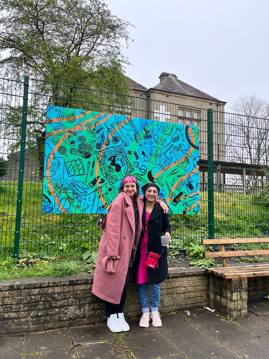 'Honour to work with a diversely skilled group of people and that’s really what I wanted to reflect in the piece.' - Charlotte Mellor Meecham, lead artist. Our new mural beautifully encapsulates our Centre and the remarkable individuals we support. Well done you talented artists!