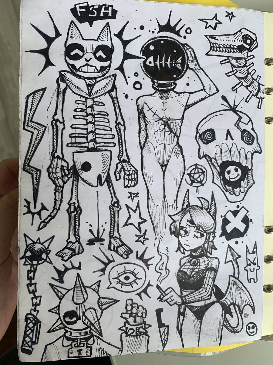 Lintt0p's tweet photo. Some sketchbook stuff ✨ https://t.co/3SwXcwXg5p