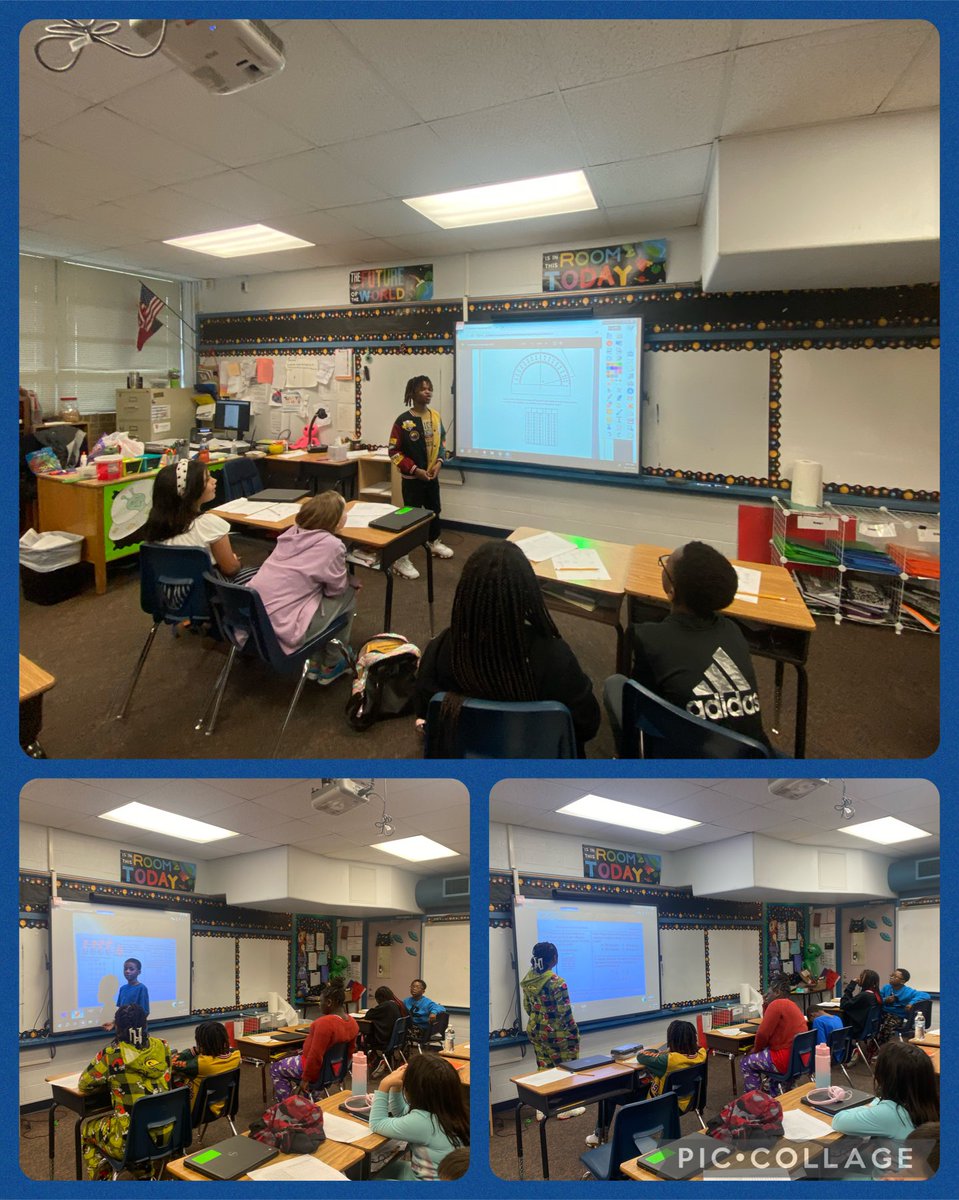 Culpepper’s students teaching the class & showing off skills for upcoming STAAR! #PISDMathChat ⁦@ConnieDaumas⁩