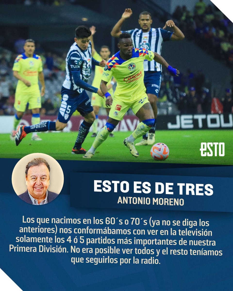 #PlumasDelESTO ✍️ 'Y esta fiebre futbolera es universal. Estamos pendientes y actualizados de lo que sucede en cualquier geografía y no hay actividad similar que se le compare al futbol.' #ESTOEsDeTres por @tonomoreno_ 👉lc.cx/AfetI8