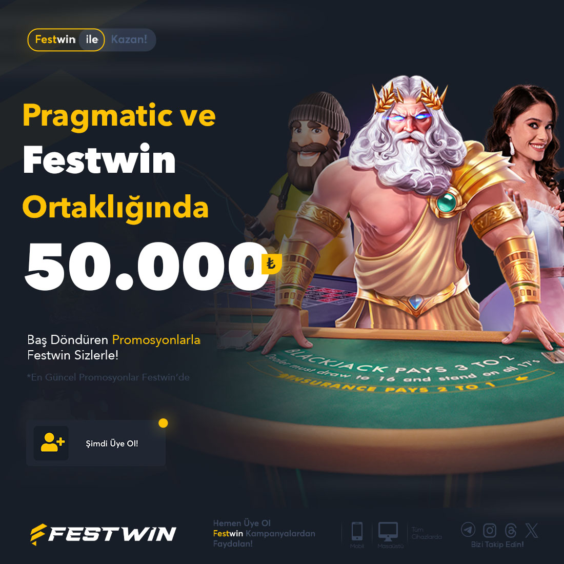 ⚡️ Festwin'den Pragmatic Play Yüksek Kazanç Turnuvası! 🍀 Maxwin Dünyasından Festwin Pragmatic Özel Yüksek Kazanç turnuvasına hazırmısınız? 50.000₺ Ödüllü turnuvada yer almak için hemen bahis al! 🪄 Hemen Katıl Maxwin'i Yakala ⚡ Festwin Giriş bit.ly/festwinsosyal