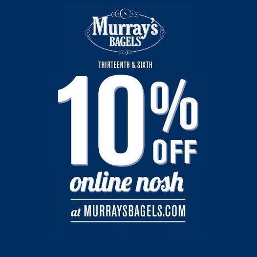 Get a 10% discount with online delivery orders. You're welcome!🥯