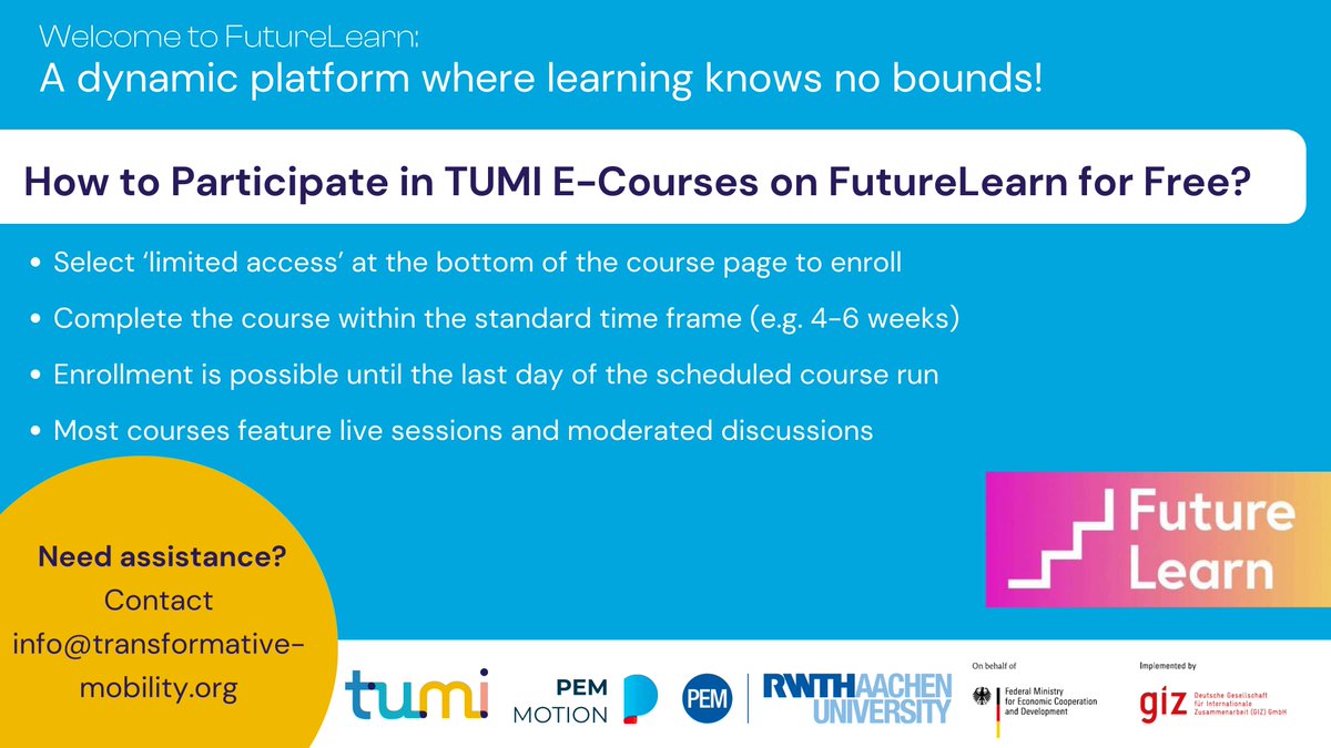 🌟 Dive into knowledge with FutureLearn - our platform for online learning! 🌟 Enroll in TUMI free courses now -Visit bit.ly/3JKrbeJ -Select ‘limited access‘ at the bottom of the course page ands start learning! #onlinelearning #freecourses