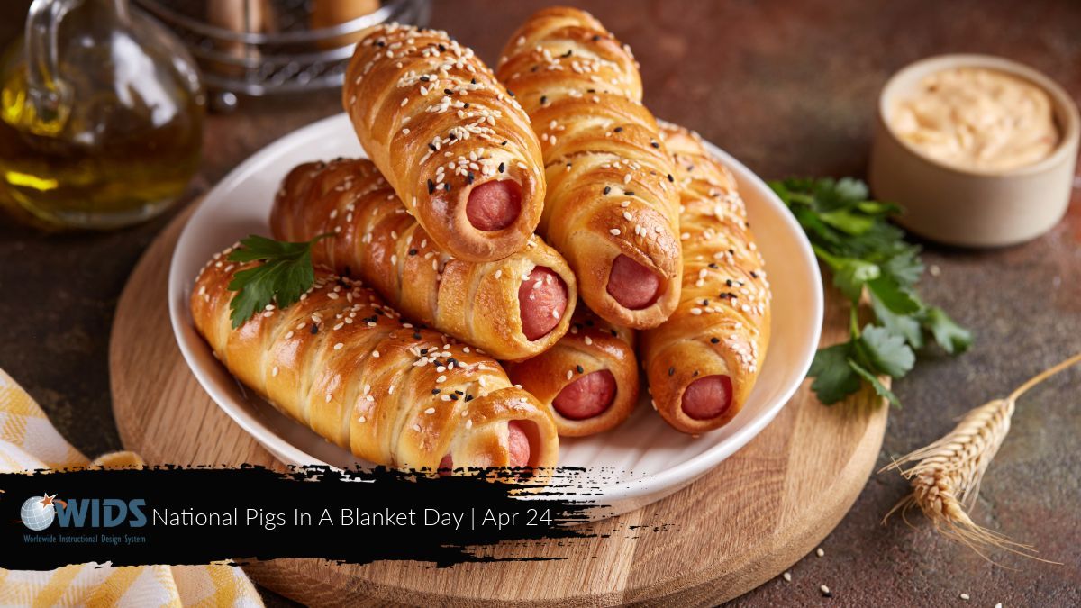 🐷🥐 Celebrate National Pigs in a Blanket Day with a mouthwatering feast of these irresistible appetizers! Whether you're hosting a party or enjoying a cozy night in, pigs in a blanket are always a hit. 🎉 #PigsInABlanketDay #PartyTime