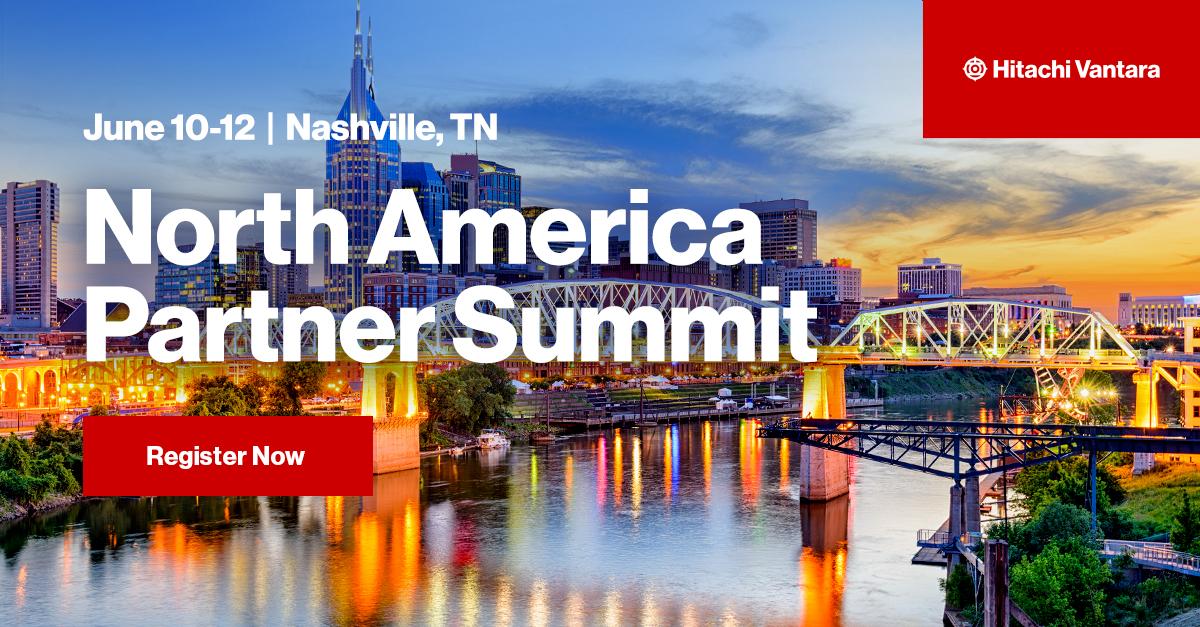Join us at Hitachi Vantara’s North America Partner Summit! This is an unmatched opportunity to gain knowledge in sessions highlighting our advancements in infrastructure, security, hybrid cloud! Register now to join us in Nashville! ow.ly/Vh0O30sBIlb