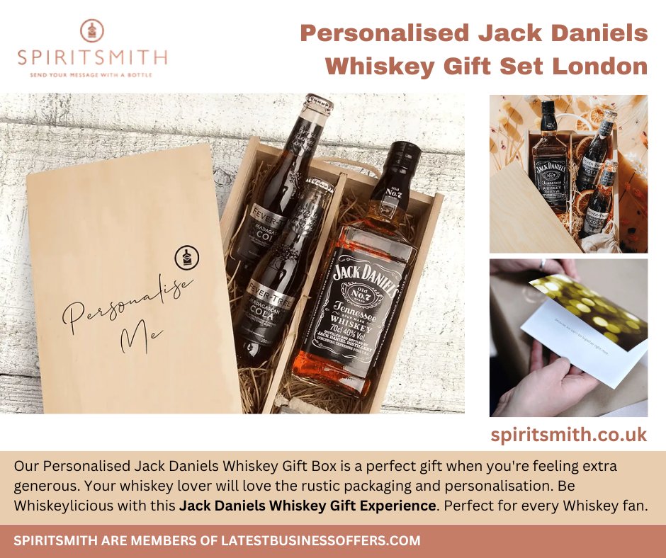 Gift Hampers Updates On Latest Business Offers.

Title: Personalised Jack Daniels Whiskey Gift Set London | SpiritSmith

Link: latestbusinessoffers.com/post/personali…

#jackdaniels #giftssets #gifts #gifthampers #him #her #giftforhim #giftsforher #london #gifthamperslondon #foodanddrinks