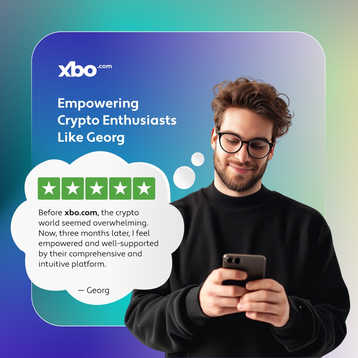 🌐 Meet Georg from the xbo.com family! 🎉

'Struggled to understand crypto until I found xbo.com. 3 months in & it’s been a game changer! 🚀 #UserStory #CryptoSuccess

What’s your xbo story? Tell us! 👇

#CryptoCommunity #XBO