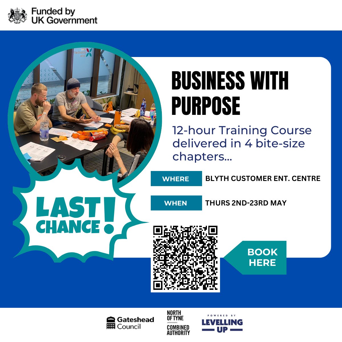 Business with Purpose (Pre-Start Training)

Do you have an idea that could run as a business whilst doing good at the same time? This could be the programme for you.

Find out more: lnkd.in/e22eack8

@JunctionPointUK