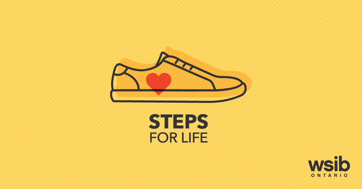 WSIB's tweet photo. To commemorate the Day of Mourning in 2024, join us in participating or donating to the Steps for Life campaign. Steps for Life walks are happening across the province between April 27 and May 11. It’s free to register and all are welcome.

https://t.co/Ujal592GAI https://t.co/xHtLiAMZRv