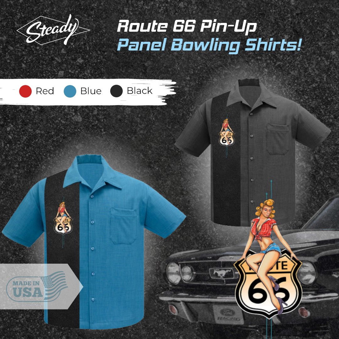 👕Immerse yourself in the iconic charm of Route 66 with our Pin-Up shirts! Embrace retro vibes and hit the road in vintage-inspired fashion tinyurl.com/5e73n3rf
#VintageVibes #Route66 #VintageFashion #bowlingshirt #Shirts #RetroStyle #vintageclothing #steadyclothing