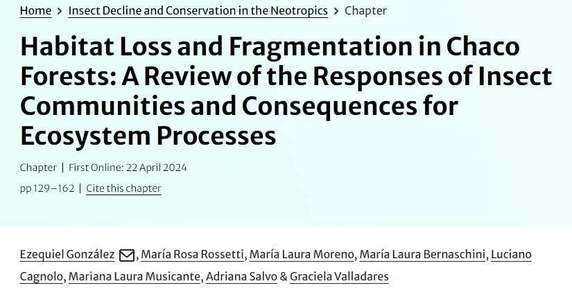insecto_planta's tweet photo. Dos nuevos capítulos recientemente publicados por integrantes de nuestro equipo en el libro " Insect Decline and Conservation in the Neotropics "🎉🐞 Two new chapters published recently by some of our team members. Please check them in the following link https://t.co/AmJU94v1c5 https://t.co/NUqaPBvHDK