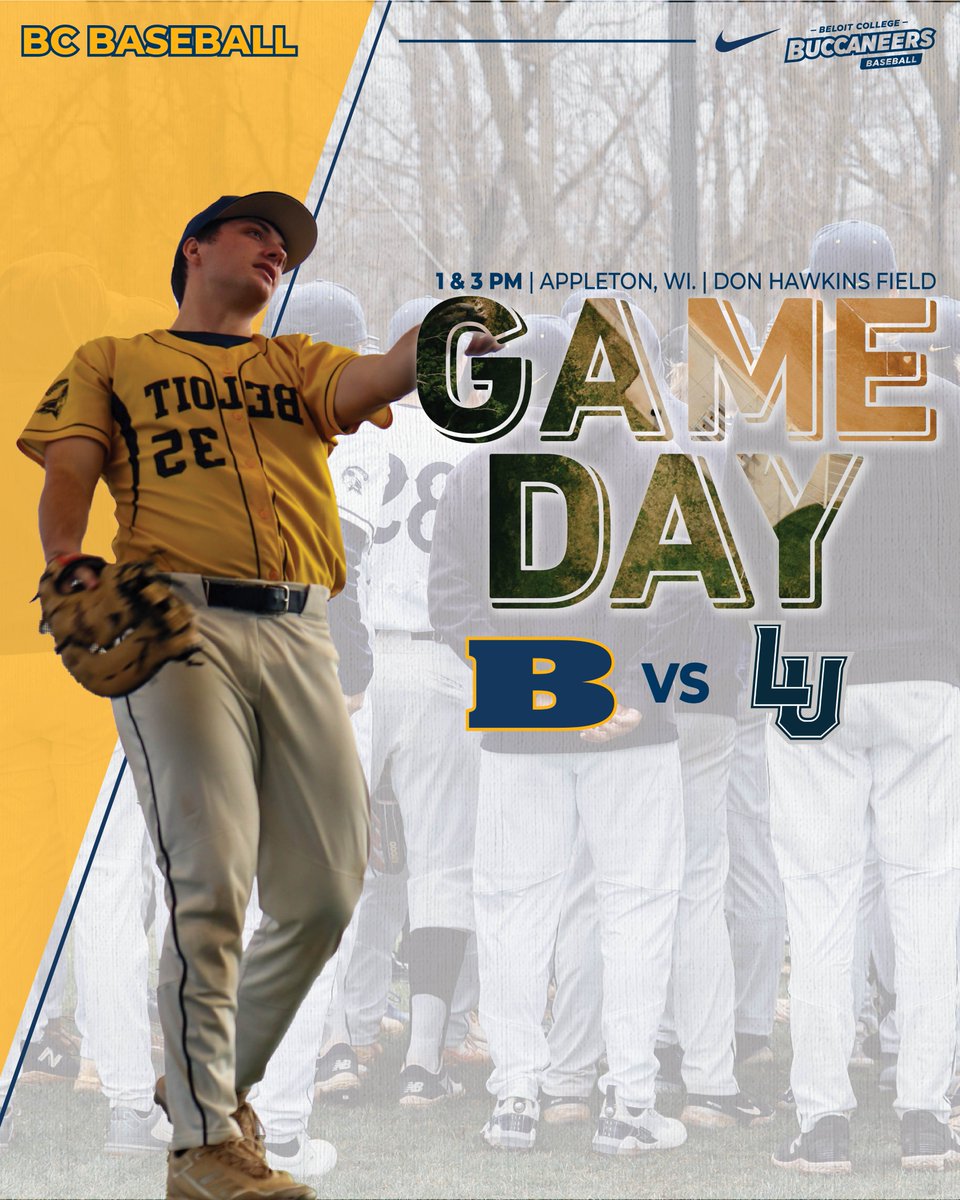 Baseball is in action against Lawrence this afternoon! They will finish their game that was halted due to rain on 4/16 first. LU is leading 5-2 in the top of the fourth. Game 2 will follow. ⏰ 1 pm 📍 Don Hawkins Field | Appleton, Wis. 📻 vikings.lawrence.edu/watch/?Archive… #GoBucs