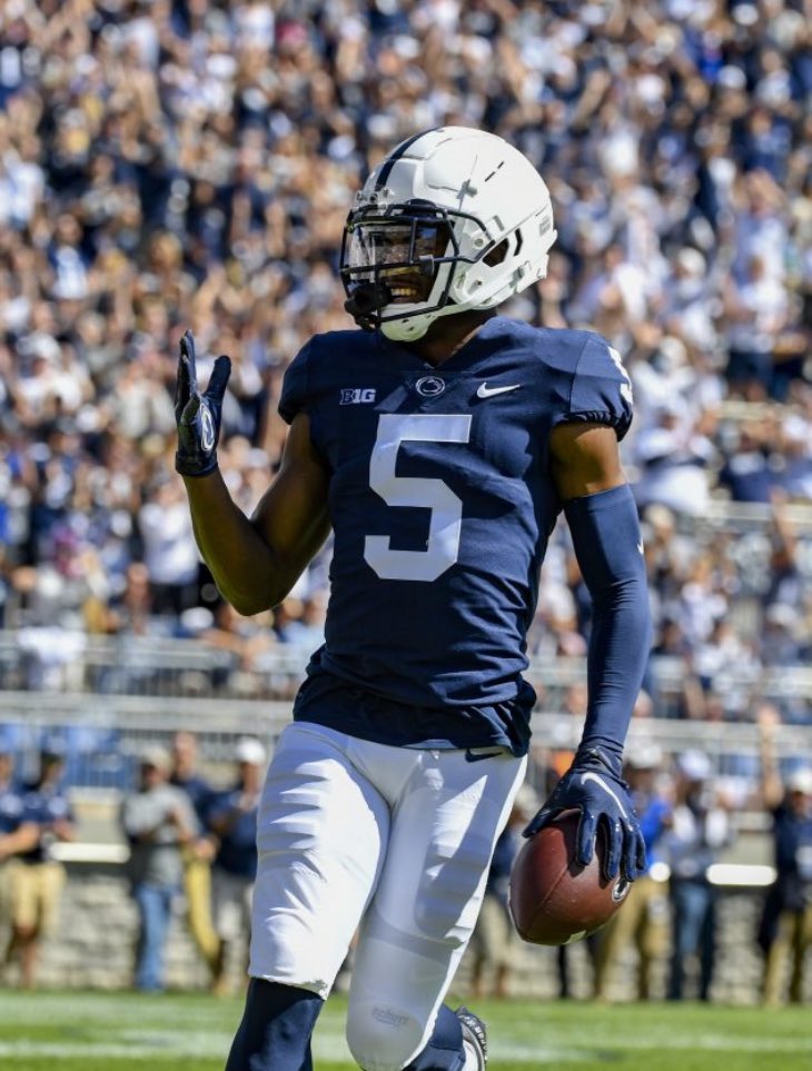 Blessed to receive an Offer from Penn State University. Thank You! @coachjfranklin @djbryant13 #WeAre 🦁 @CoachAdhir @BrandonHuffman @adamgorney @GregBiggins @ChadSimmons_ @Zack_Poff_MP @ErikRichardsUSA @DemetricDWarren @CoachTroop3 @jnashmusic @CoachBriscoeWR @GoldFeetGlobal