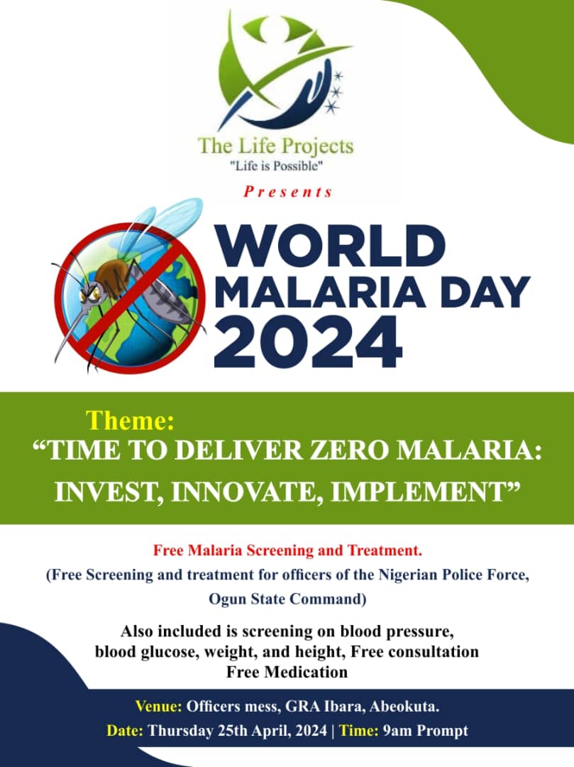 thepossiblepro's tweet photo. To mark the #WorldMalariaDay2024 we will be visiting the officers of the @PoliceNG Ogun State command. #SDG3 #CommunityService #HealthForAll https://t.co/A9tMnLaJCG
