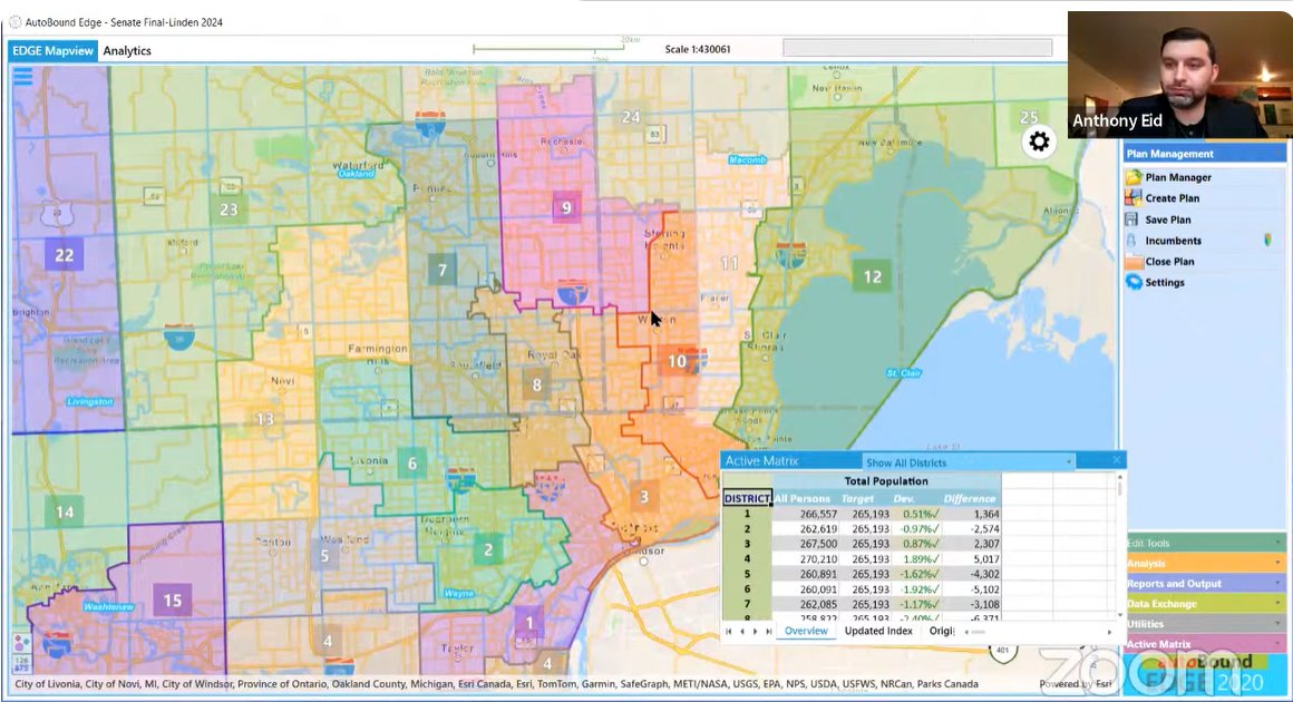 The Michigan Independent Citizens Redistricting Commission will hold virtual mapping sessions from 10 a.m. - 1 p.m. and 4 - 7 p.m. today. A livestream is available at youtube.com/@micrc1370 Agenda: bit.ly/MICRC042424