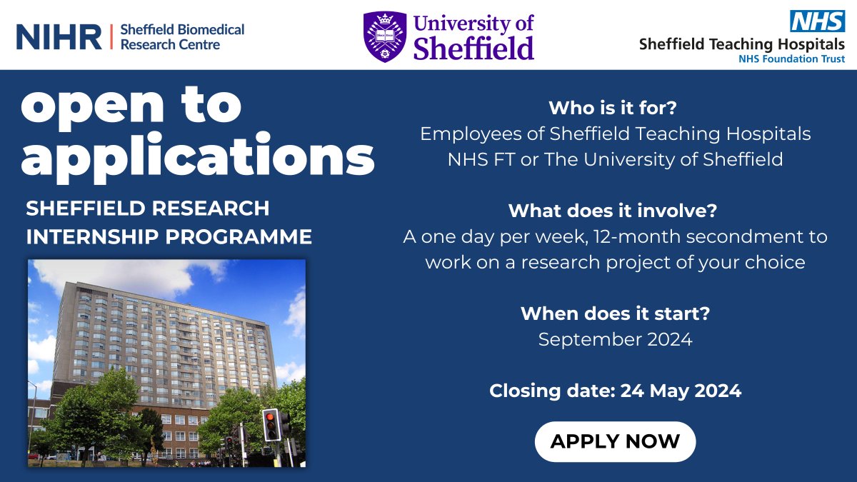 We are excited to announce that we have two, 12-month research internships available for aspiring research leaders across our collaboration! 

If you are a health professional or research delivery staff member, find out more and apply below!

🔗 bit.ly/BRC-Internship