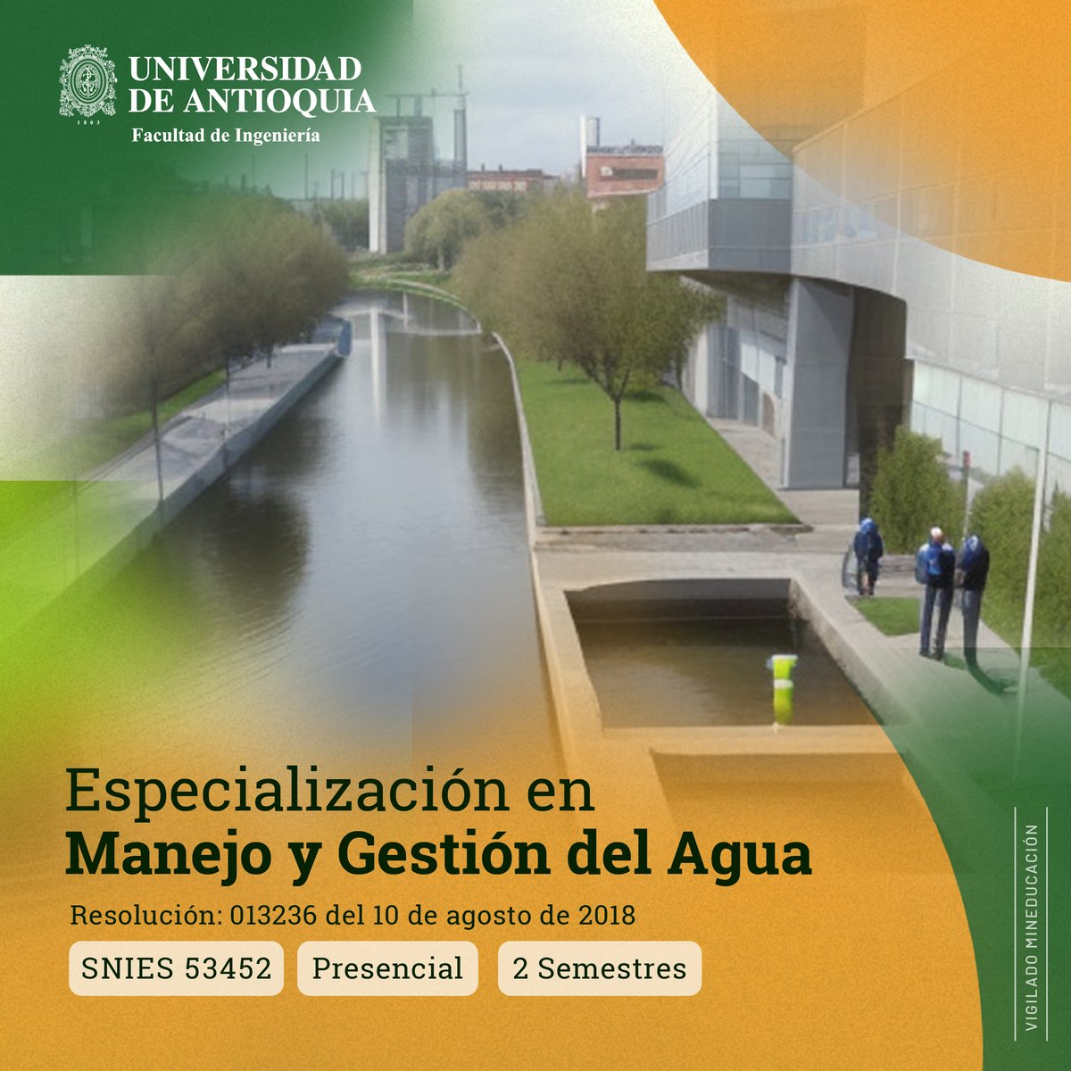 🚰 Estudia la Especialización en Manejo y Gestión del Agua, el posgrado forma especialistas en la administración y planificación del recurso hídrico capaces de generar propuestas que contribuyan a la solución de la problemática ambiental:
forms.office.com/r/by7EJPk7aN